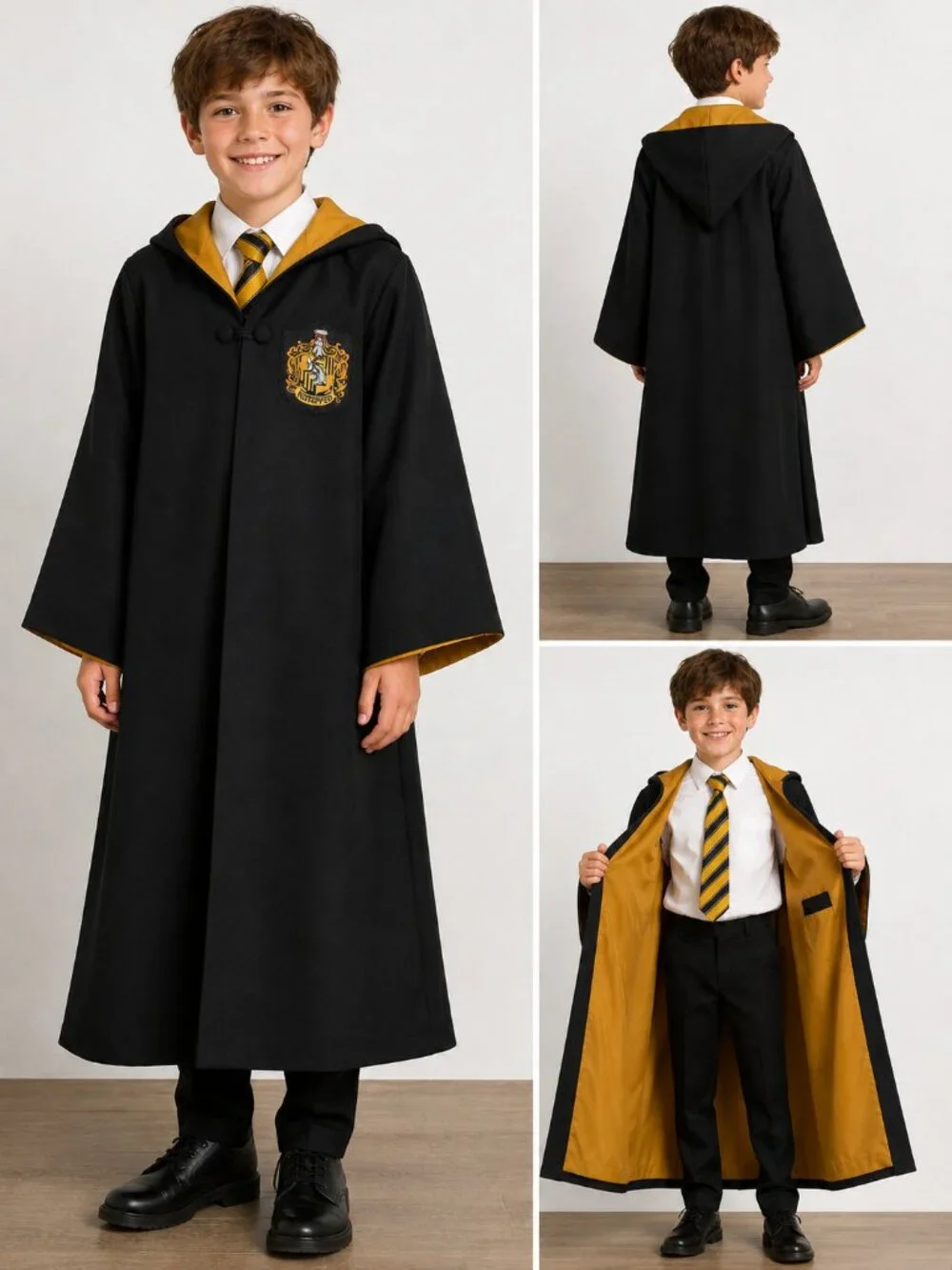 Harry Potter Hufflepuff Robe Kids Universal Studios Wizarding World